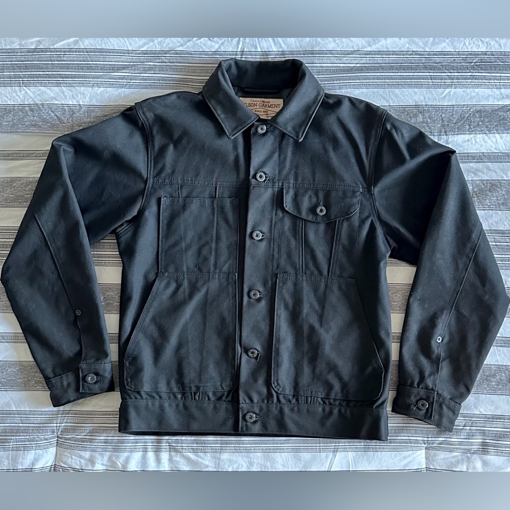 FILSON Tin Cloth Short Lined Cruiser Jacket, USA Made